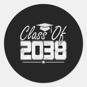 Cl Of 2038 Grow With Me Funny Kindergarten Back To Classic Round Sticker