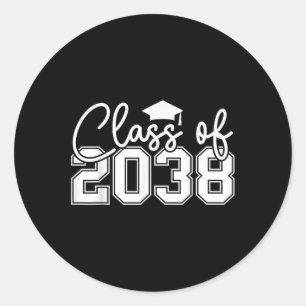 Cl Of 2038 Grow With Me Funny Kindergarten Back To Classic Round Sticker