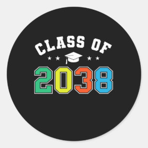 Cl Of 2038 Grow With Me Funny Kindergarten Back To Classic Round Sticker