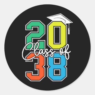 Cl Of 2038 Grow With Me Funny Kindergarten Back To Classic Round Sticker