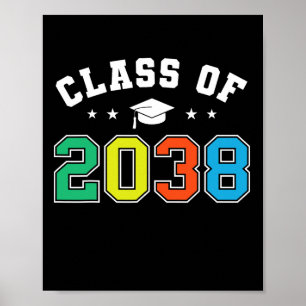 Cl Of 2038 Grow With Me Funny Kindergarten Back To Poster