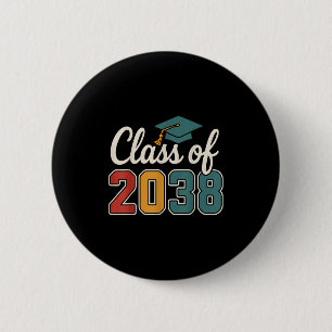 Cl Of 2038 Grow With Me Funny Kindergarten To Grad 6 Cm Round Badge