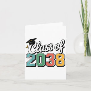 Cl Of 2038 Grow With Me Funny Kindergarten To Grad Card