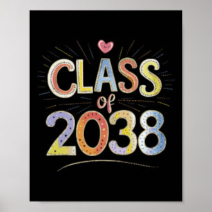 Cl Of 2038 Grow With Me Graduate 12th First Day Of Poster