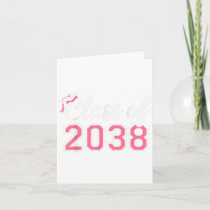 Cl Of 2038 Grow With Me Kindergarten Pink Coquette Card