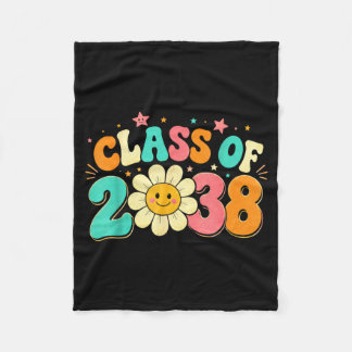 Cl Of 2038 Kindergarten Watch Grow Retro Groovy Fleece Blanket