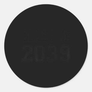 Cl Of 2039 Grow With Me Premium Classic Round Sticker