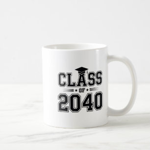 Cl Of 2040 Grow With Me First Day Of School Gradua Coffee Mug