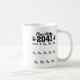Cl Of 2041 Grow With Me Handprint Pre-k 12th Grade Coffee Mug