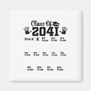 Cl Of 2041 Grow With Me Handprint Pre-k 12th Grade Magnet