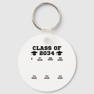 Cl Of 20&#; School Year Grow With Me K-12 Handpri Key Ring