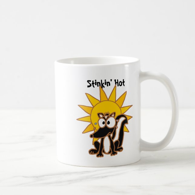 CL- Stinkin' Hot Skunk Cartoon Coffee Mug (Right)