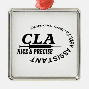 CLA SLOGAN - NICE AND PRECISE! LABORATORY METAL TREE DECORATION