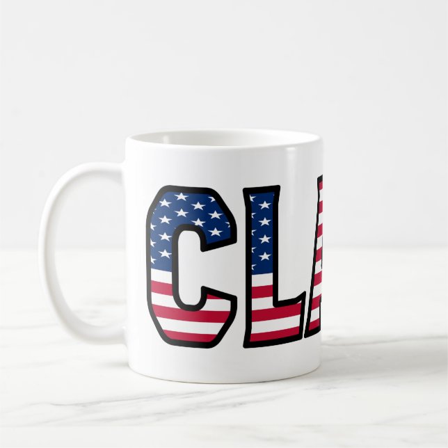 Claas Name First Name USA stylish cup coffee cup (Left)