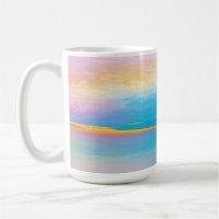 “Clachanray” Wide Pink and Blue Landscape Seascape