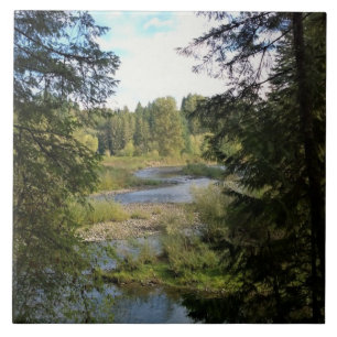Clackamas River, OR Ceramic Tile