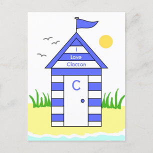 Clacton-On-Sea Beach Hut Postcard