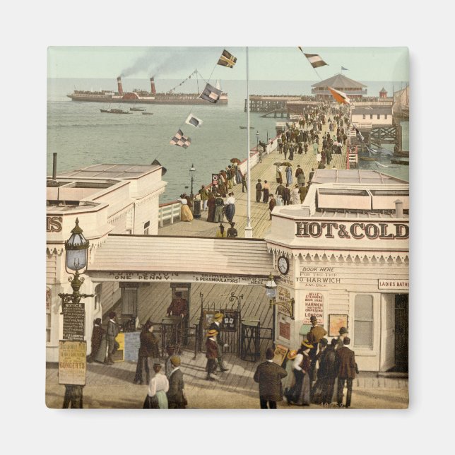 Clacton-on-Sea Pier I, Essex, England Magnet (Front)