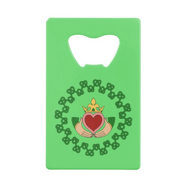 Claddagh and Green Knotwork (Front)