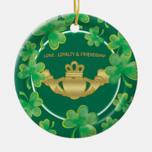 Claddagh Ceramic Ornament