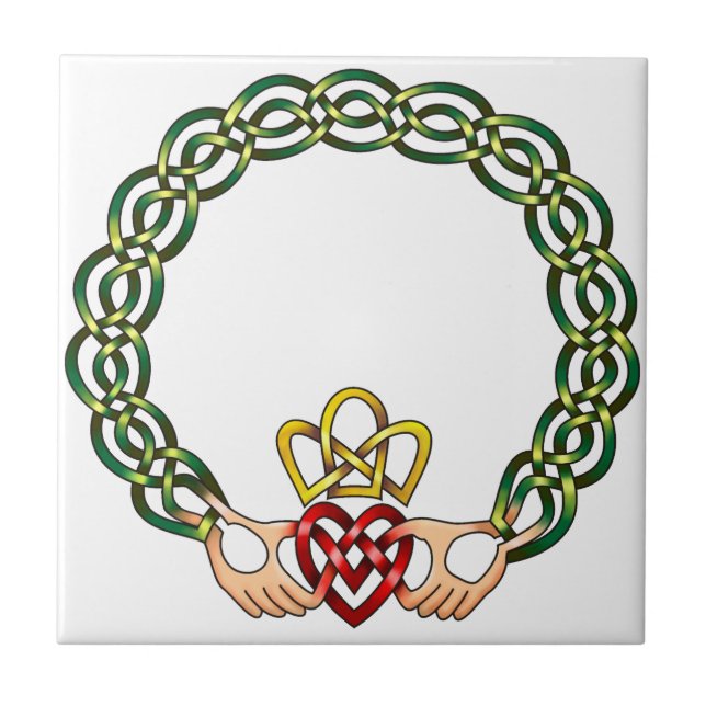 Claddagh Ceramic Tile (Front)
