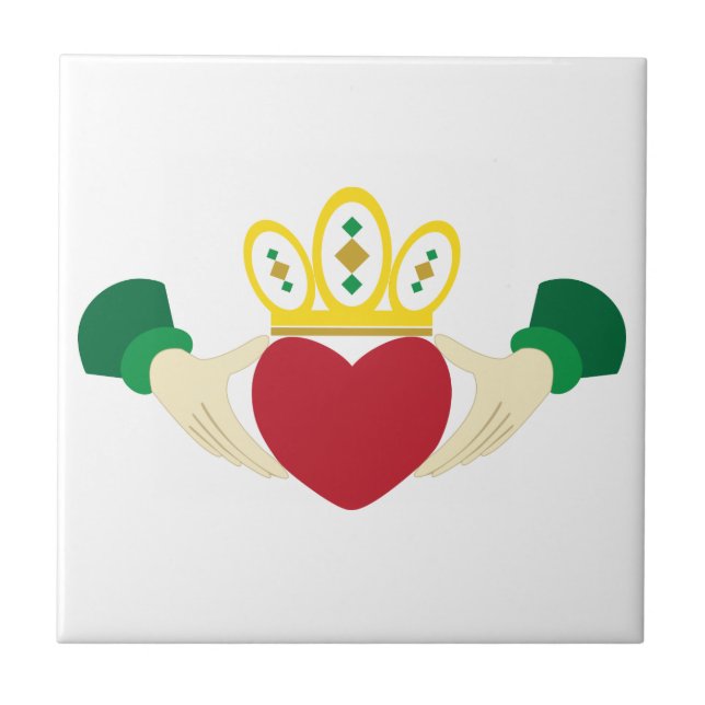 Claddagh Ceramic Tile (Front)