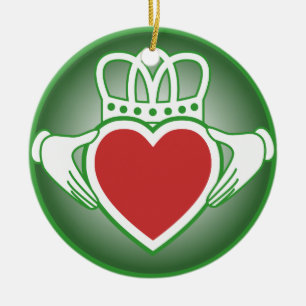 Claddagh Ceramic Tree Decoration