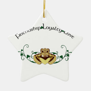 Claddagh / Claddaugh Ceramic Ornament