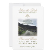 Claddagh Irish Save The Date Wedding