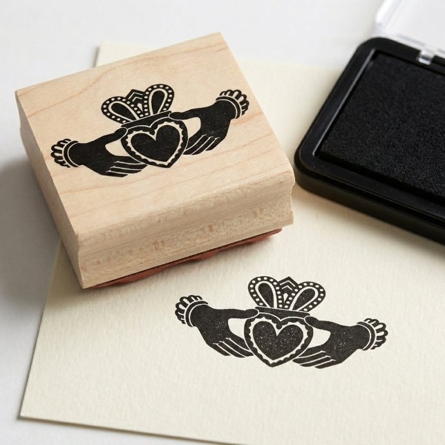 Claddagh Rubber Stamp (Leave a mark of love and loyalty.)