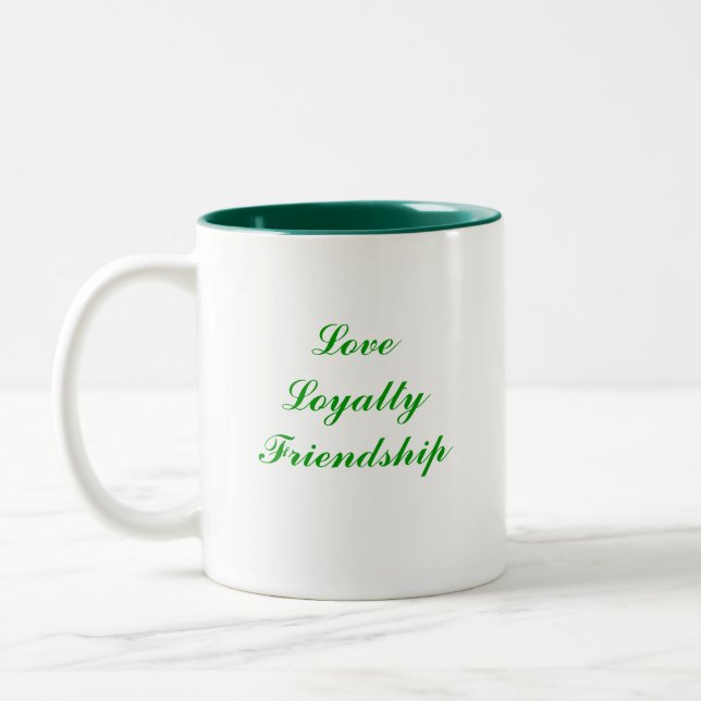 Claddagh Two-Tone Coffee Mug (Left)