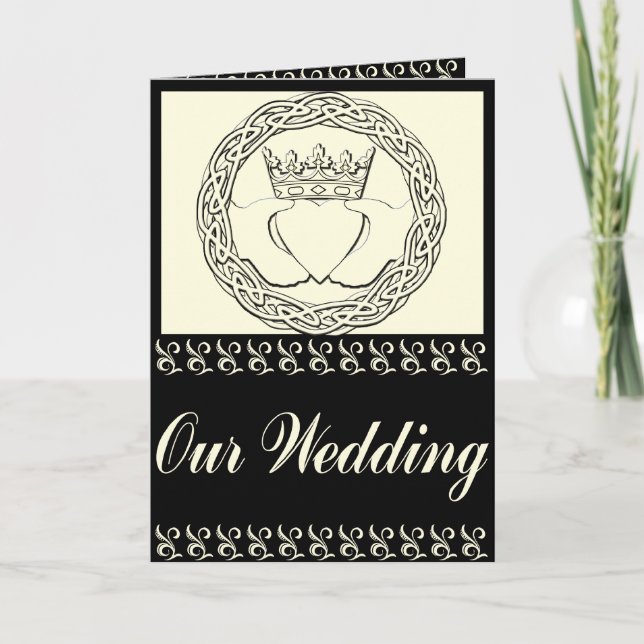 Claddagh Wedding Invitation Set (Front)