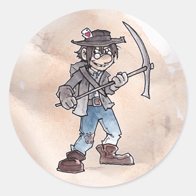 Claim Jumper Classic Round Sticker (Front)