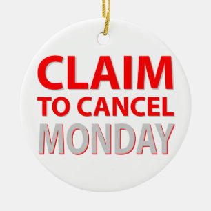Claim to cancel Monday Ceramic Tree Decoration