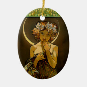 Clair de Lune Ceramic Tree Decoration