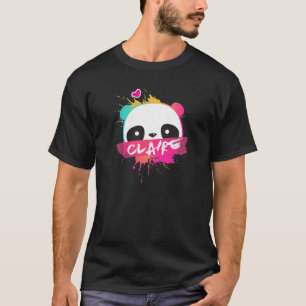 CLAIRE - Beautiful Girl Name With Adorable Panda T-Shirt