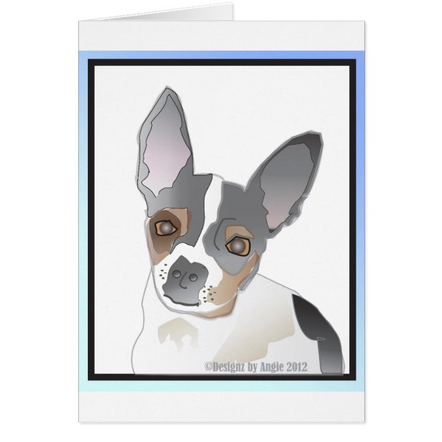 Claire Graphic Design Blank Card (Front)