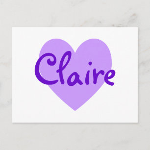 Claire in Purple Postcard