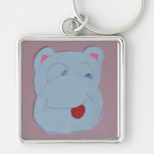 Claire Large (5.1 cm) Premium Square Key Ring
