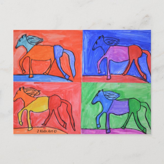 Claire's Horses Postcard (Front)