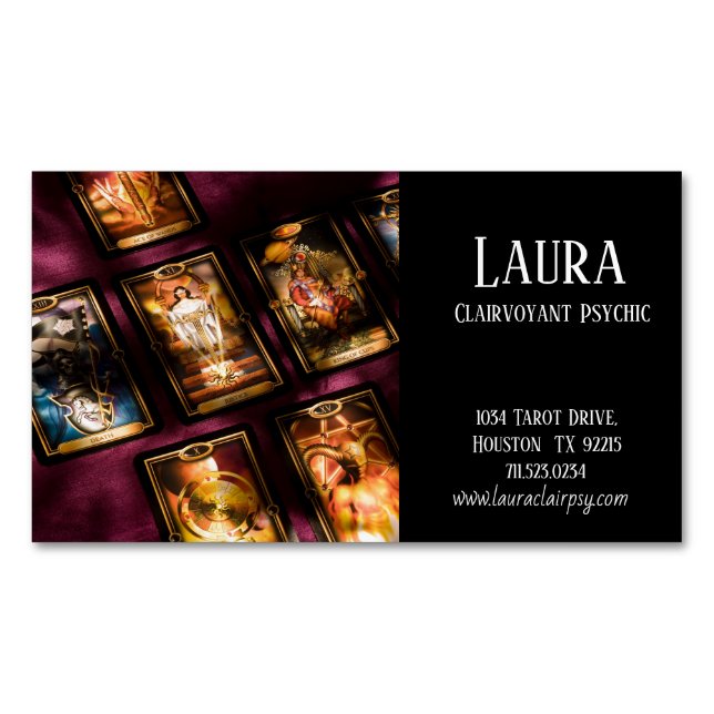 Clairvoyant Psychic Business Card Magnet (Front)