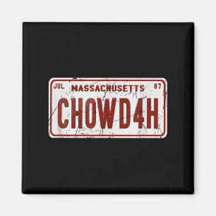 Clam Chowder Boston Accent Chowdah Funny  Magnet