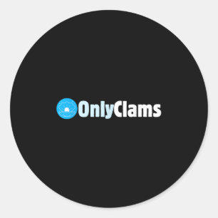Clam Collector Beach Pun Humour _ Onlyclams Sea Fa Classic Round Sticker