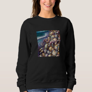 Clam Seashell Shell Collector Beach Ocean Coastal Sweatshirt