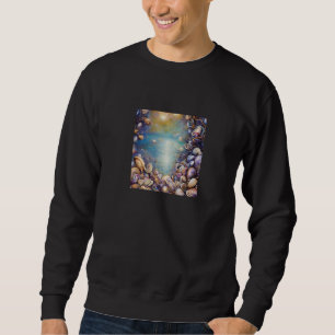 Clam Seashell Shell Collector Beach Ocean Coastal  Sweatshirt