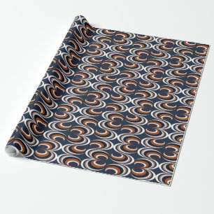 Clam Shell Waves V Wrapping Paper