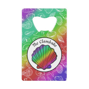 Clambake Rainbow Clam Shellfish Pattern
