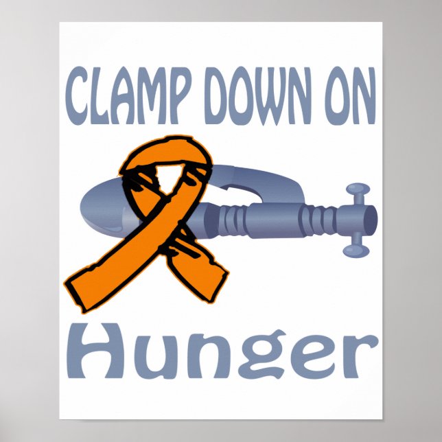 Clamp Down On Hunger Poster (Front)
