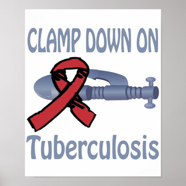 Clamp Down On Tuberculosis Poster (Front)