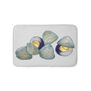 Clams Clambake Rhode Island New England Seafood Bath Mat